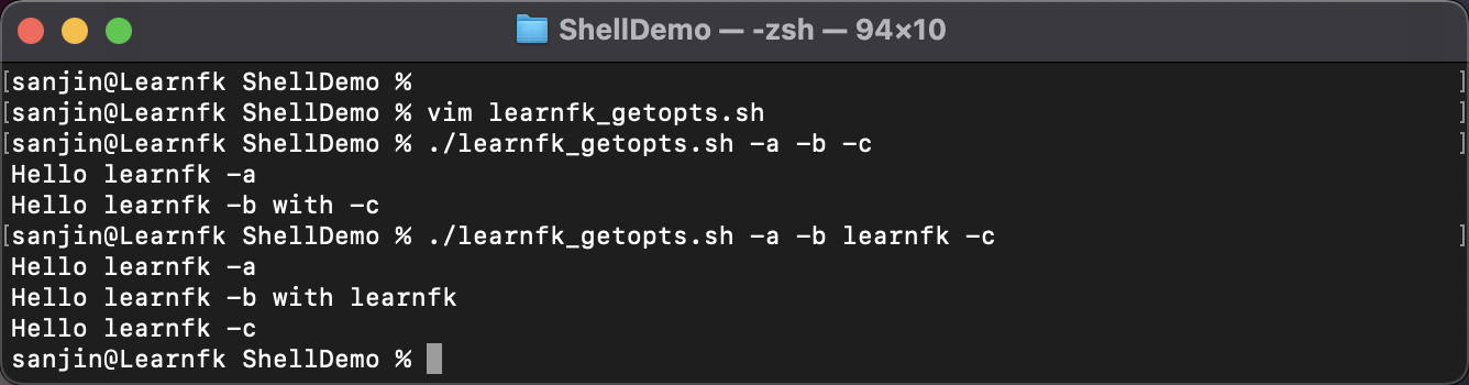 Linux Shell Scripting Get script options with getopts 4