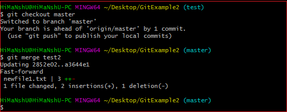 Git Merge and Merge Conflict