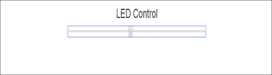 Controlling the LED from an interface