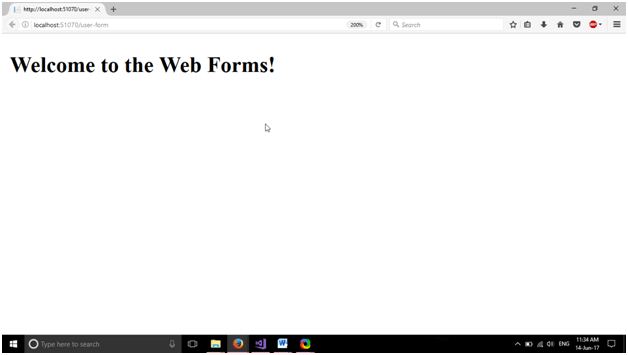 ASP New web form 5