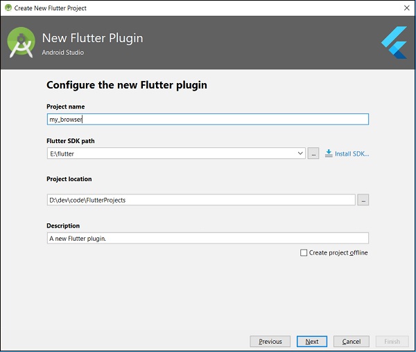 Configure New Flutter插件