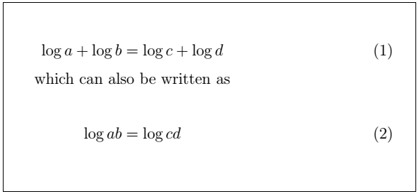 Latex Mathematical Equations 10