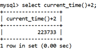 MySQL CURRENT_TIME() Function