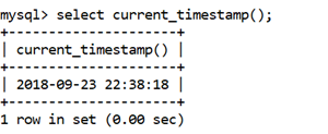 MySQL CURRENT_TIMESTAMP() Function