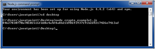 Node.js crypto example 1