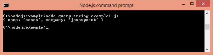 Node.js query string example 1