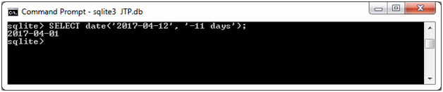 SQLite Date time function 4