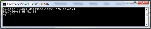 SQLite Datetime function 5