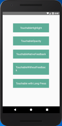 React Native Touchables