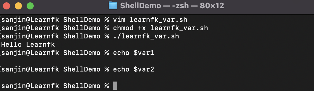 Linux Shell Scripting Variables 2